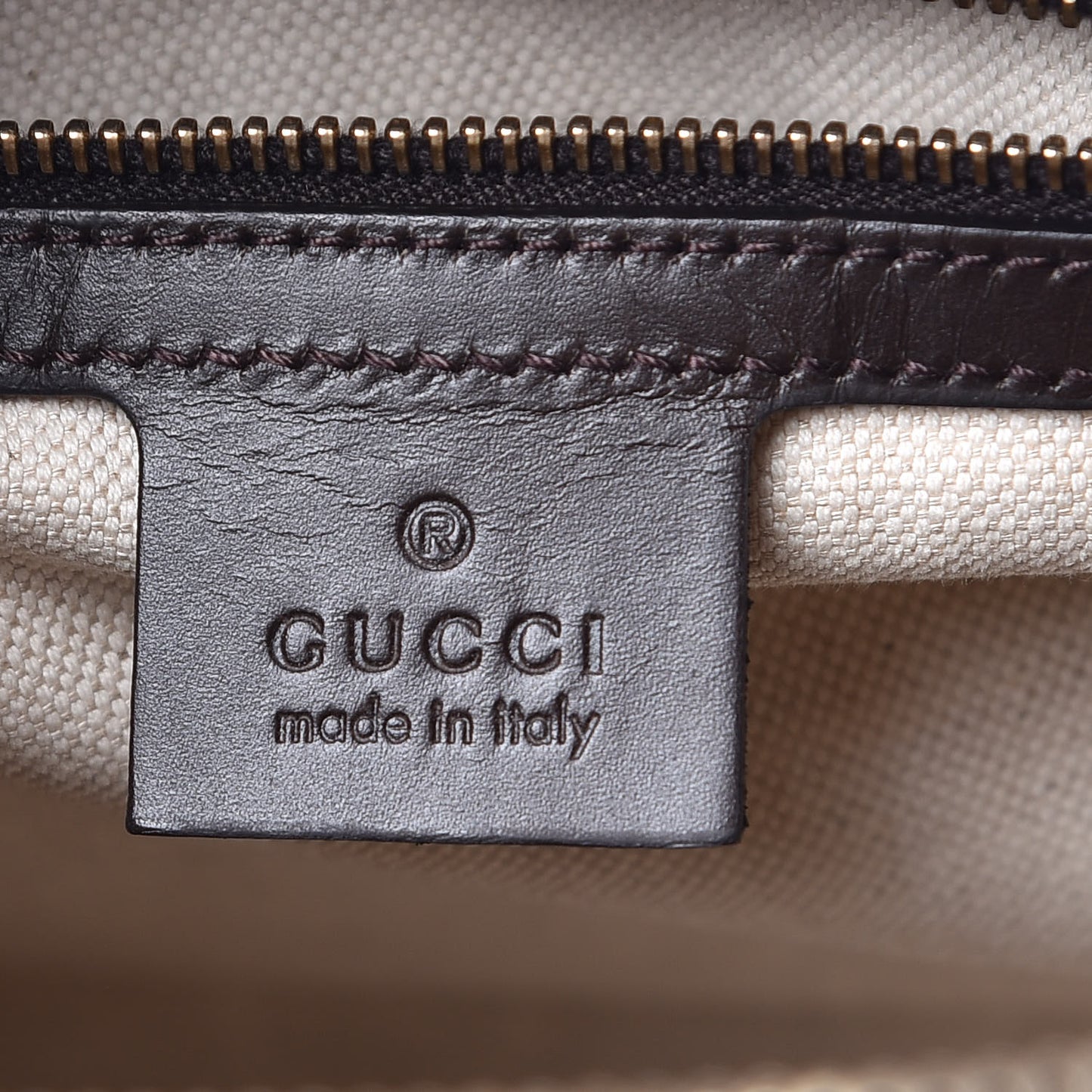 Monogram Vintage Web Medium Boston Dark Brown