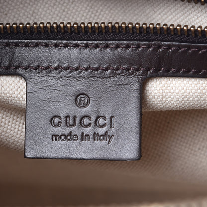 Gucci Monogram Vintage Web Medium Boston Dark Brown 7 of 10