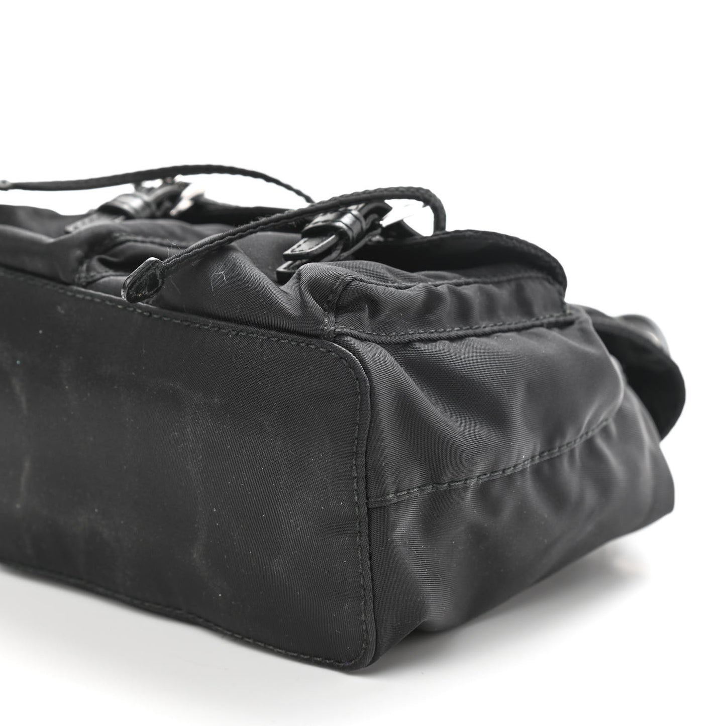 Nylon Vela Mini Crossbody Backpack Black