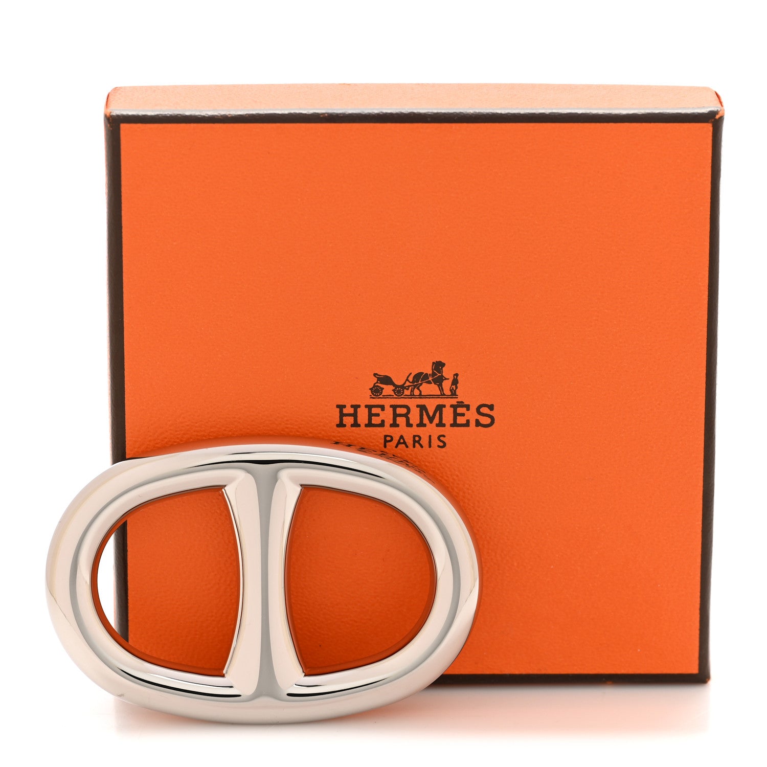 Hermes Palladium Chaine D'Ancre Scarf Ring 5 of 5