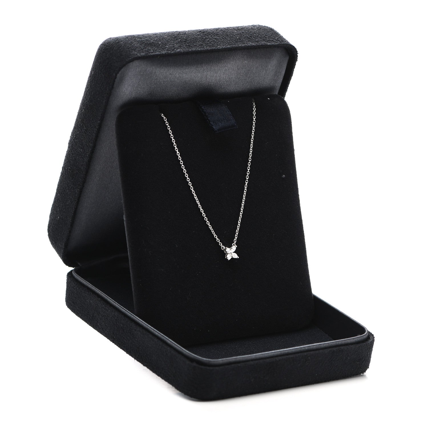 Tiffany Platinum Diamond Mini Victoria Necklace 6 of 6