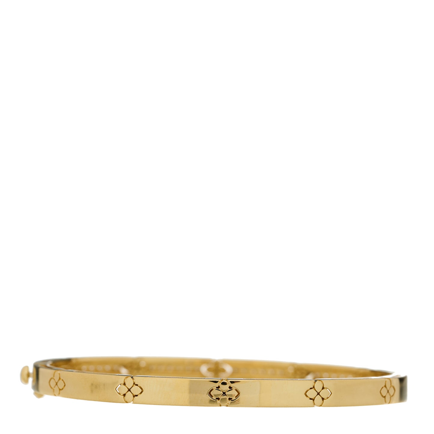 18K Rose Gold Diamond ctw Love in Verona Pave Bangle Bracelet