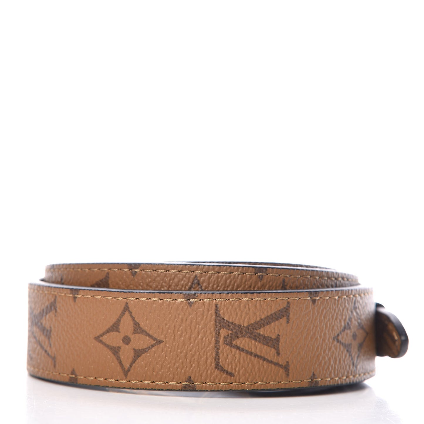 Reverse Monogram Bandouliere Shoulder Strap XL Black