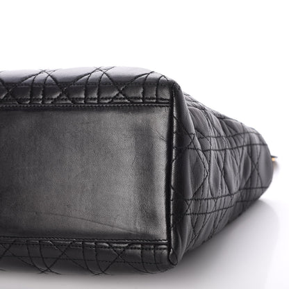 Christian Dior Lambskin Cannage Medium Lady Dior Black 16 of 20