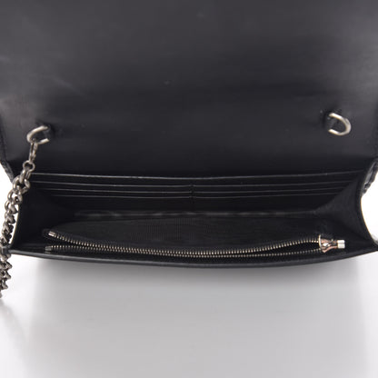 Gucci GG Supreme Monogram Arabesque Chain Wallet Black 7 of 10