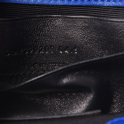 Saint Laurent Sheepskin Matelasse Chevron Monogram Classic Baby Chain Bag Blue Majorelle 8 of 8