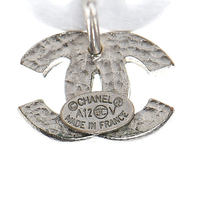 Chanel Crystal Mini Timeless CC Earrings Silver 4 of 5