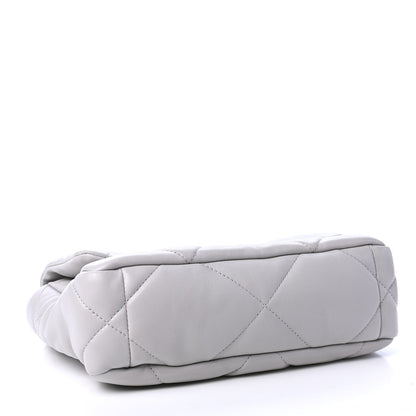 Chanel Lambskin Quilted Medium Chanel 19 Flap Grey 3 of 4