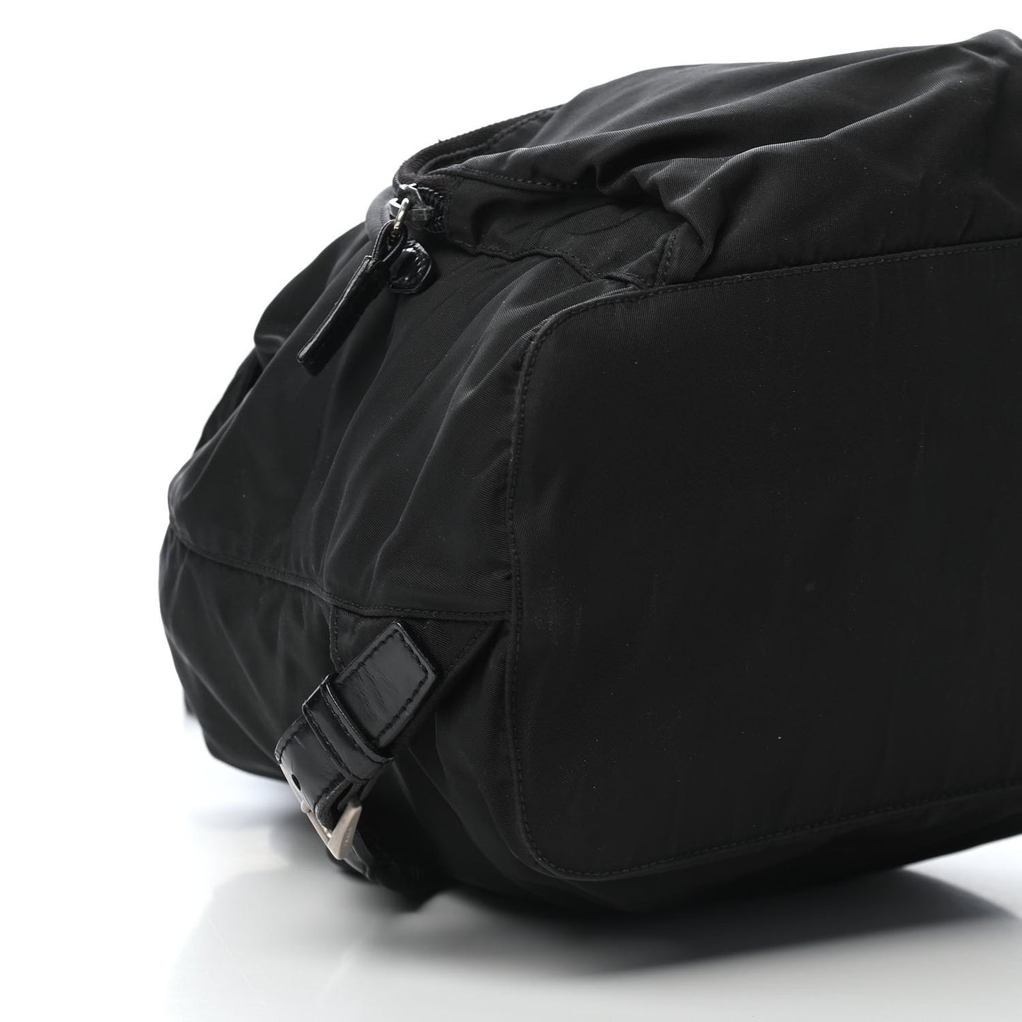 Nylon Vela Medium Cinch Backpack Black