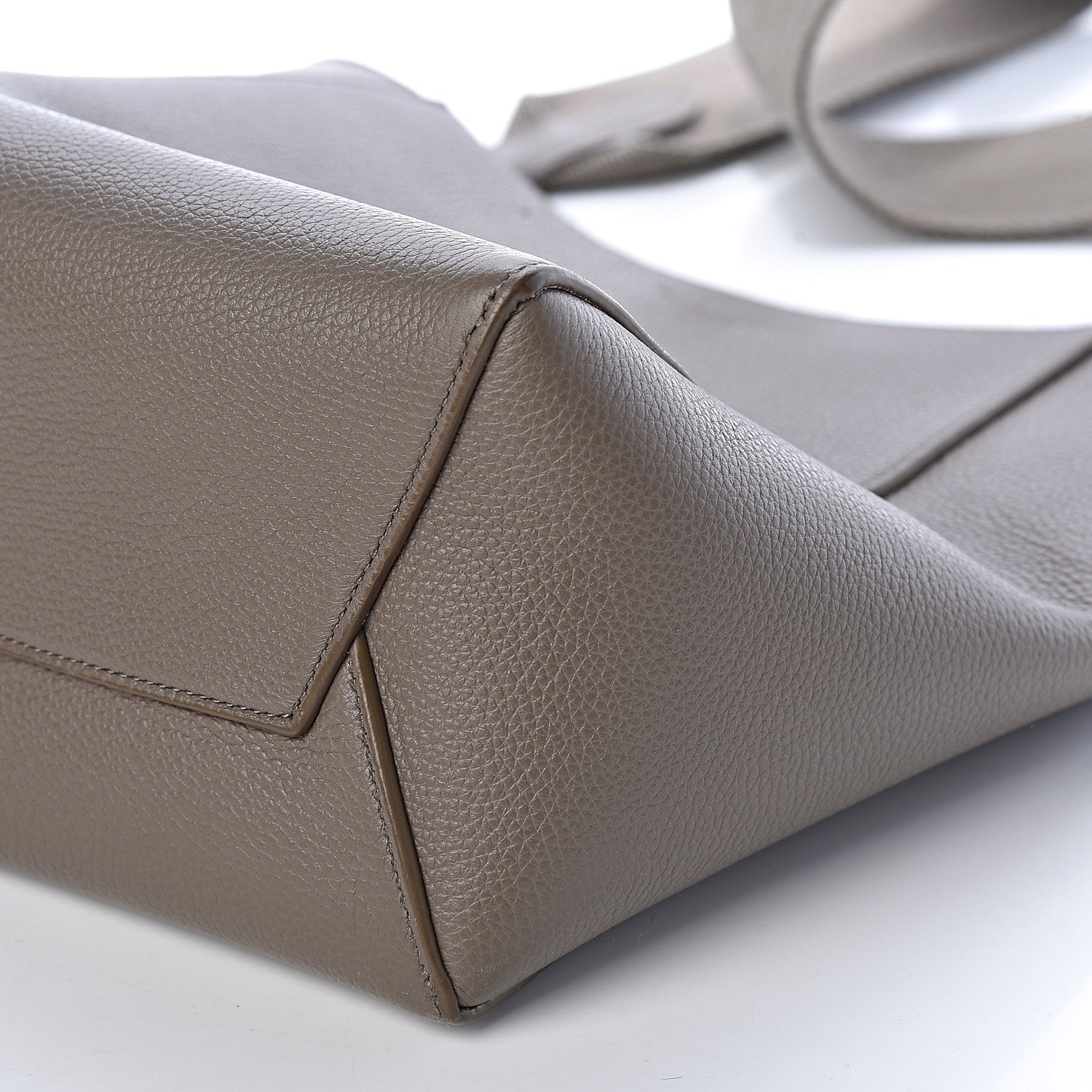 Celine Grained Calfskin Small Sangle Bucket Bag Taupe 8 of 8