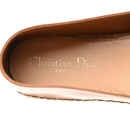 Christian Dior Lambskin Granville Espadrille 39 Golden Saddle 7 of 9