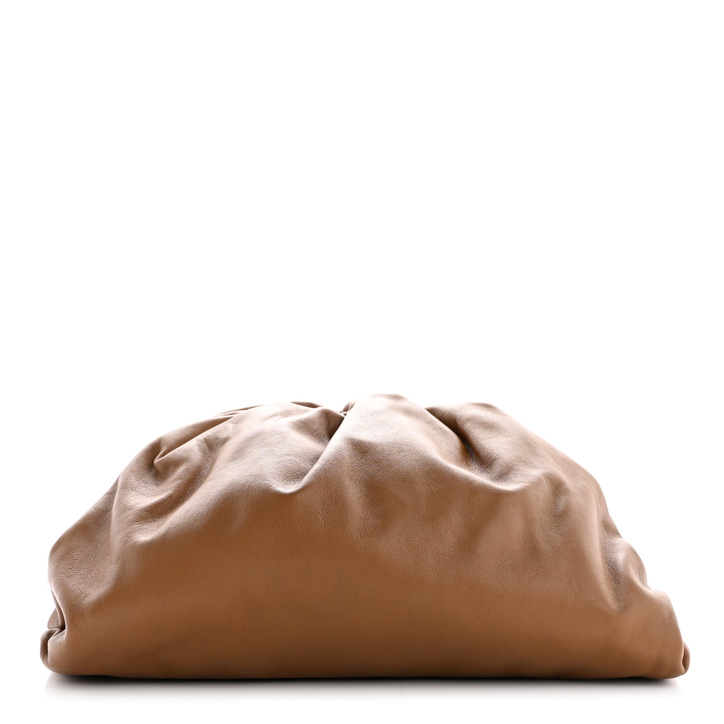 Smooth Butter Calf The Pouch Oversized Clutch Teak