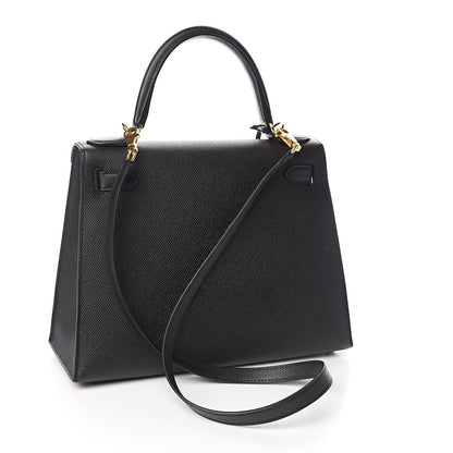 Hermes Epsom Kelly Sellier 28 Black 3 of 37