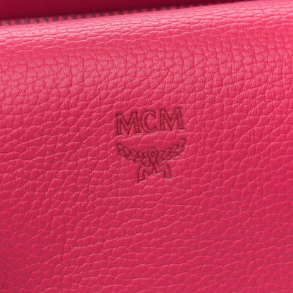 MCM Grained Calfskin Medium Milla Tote Beetroot Pink 8 of 12