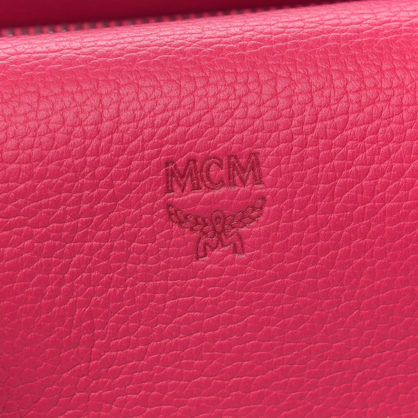 Grained Calfskin Medium Milla Tote Beetroot Pink