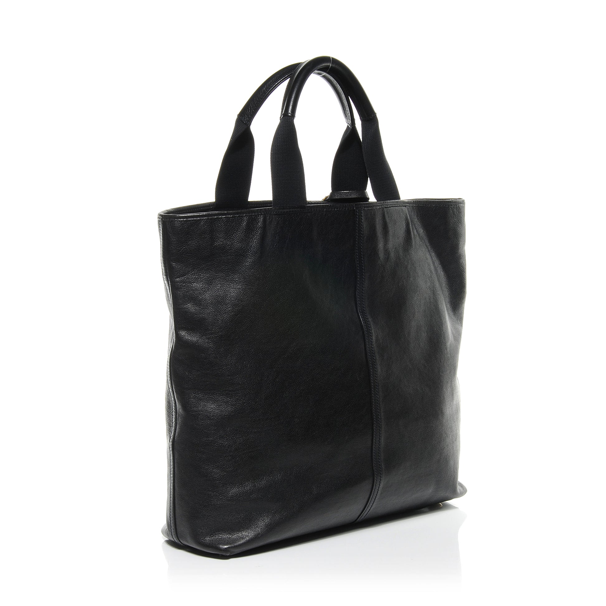 Saint Laurent Leather Tanger Tote Unisex Black 3 of 7