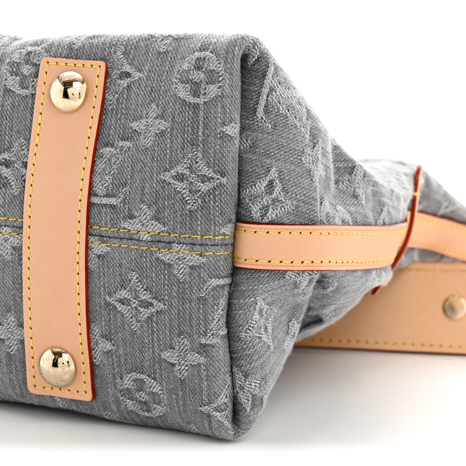 Louis Vuitton Monogram Denim CarryAll MM Washed Grey 10 of 12
