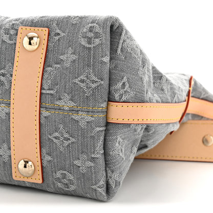 Louis Vuitton Monogram Denim CarryAll MM Washed Grey 10 of 12