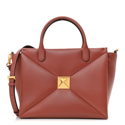 Valentino Garavani Nappa Medium One Stud Handbag Gingerbread 1 of 9
