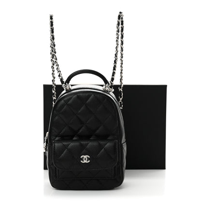 Chanel Caviar Quilted CC Mini Classic Backpack Black 11 of 11