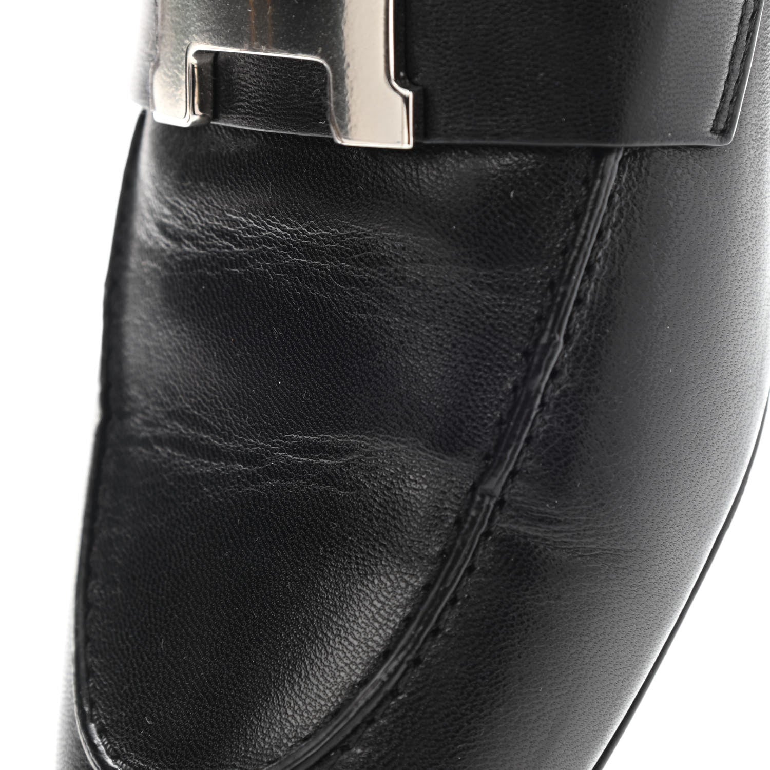 Hermes Goatskin Trocadero Mule 37 Black 10 of 12
