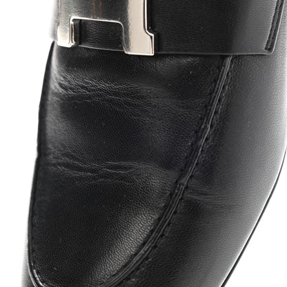 Hermes Goatskin Trocadero Mule 37 Black 10 of 12