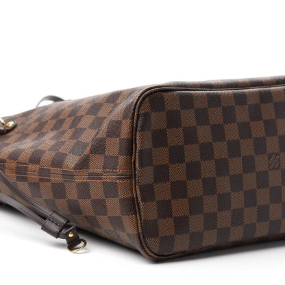Louis Vuitton Damier Ebene Neo Neverfull MM Rose Ballerine 6 of 11