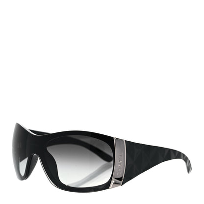 Chanel Acetate Quilted CC Shield Sunglasses 6009 Black 1 of 7