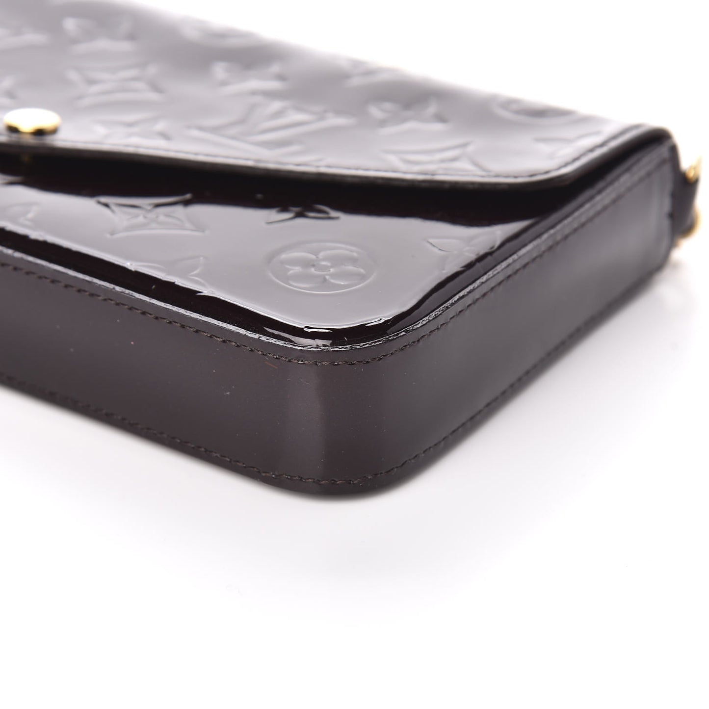 Vernis Pochette Felicie Chain Wallet Amarante