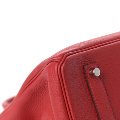 Hermes Togo Birkin 35 Rouge Casaque 10 of 12