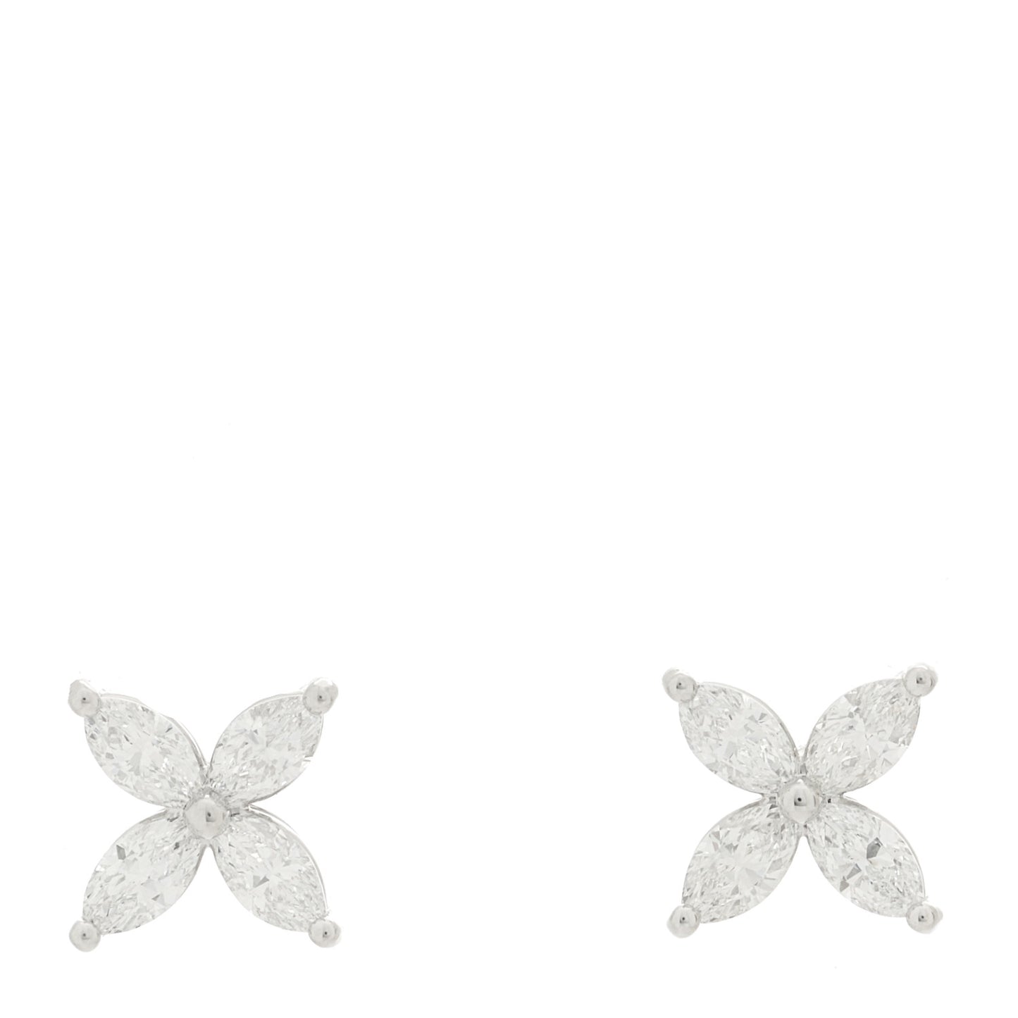 Platinum Diamond Large Victoria Earrings