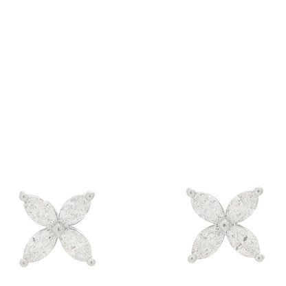 Tiffany Platinum Diamond Large Victoria Earrings 1 of 5