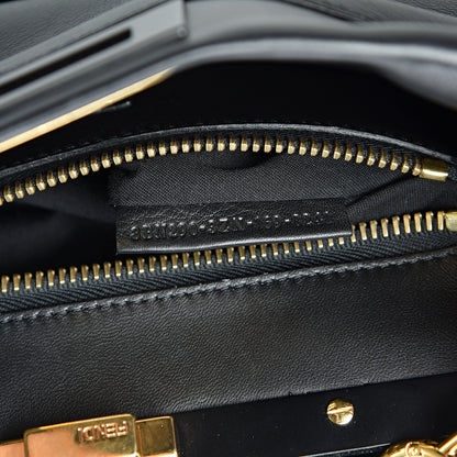 Fendi Vitello Seta Shiny Nappa Medium Peekaboo Iconic Satchel Black 7 of 13