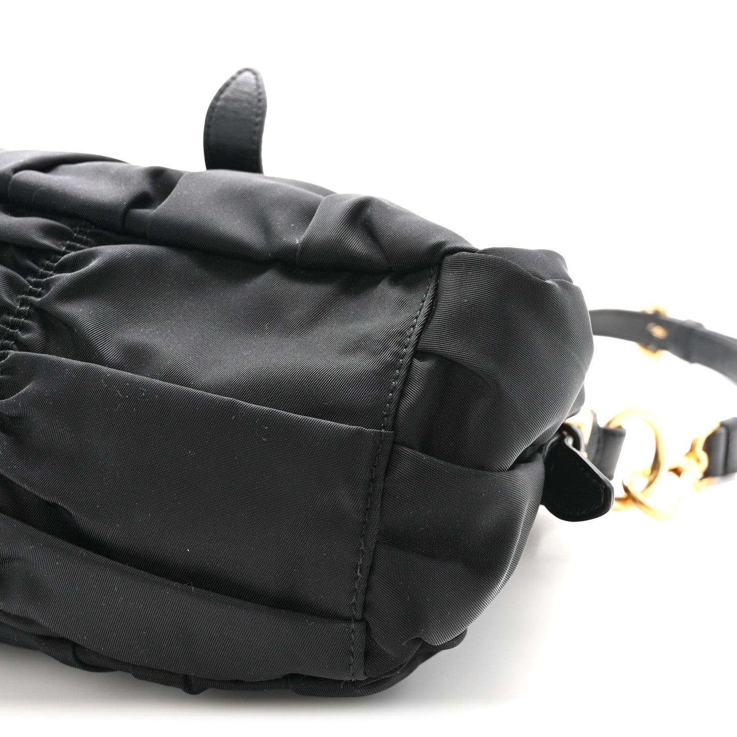Prada Tessuto Nylon Gaufre Shopping Satchel Black 9 of 9