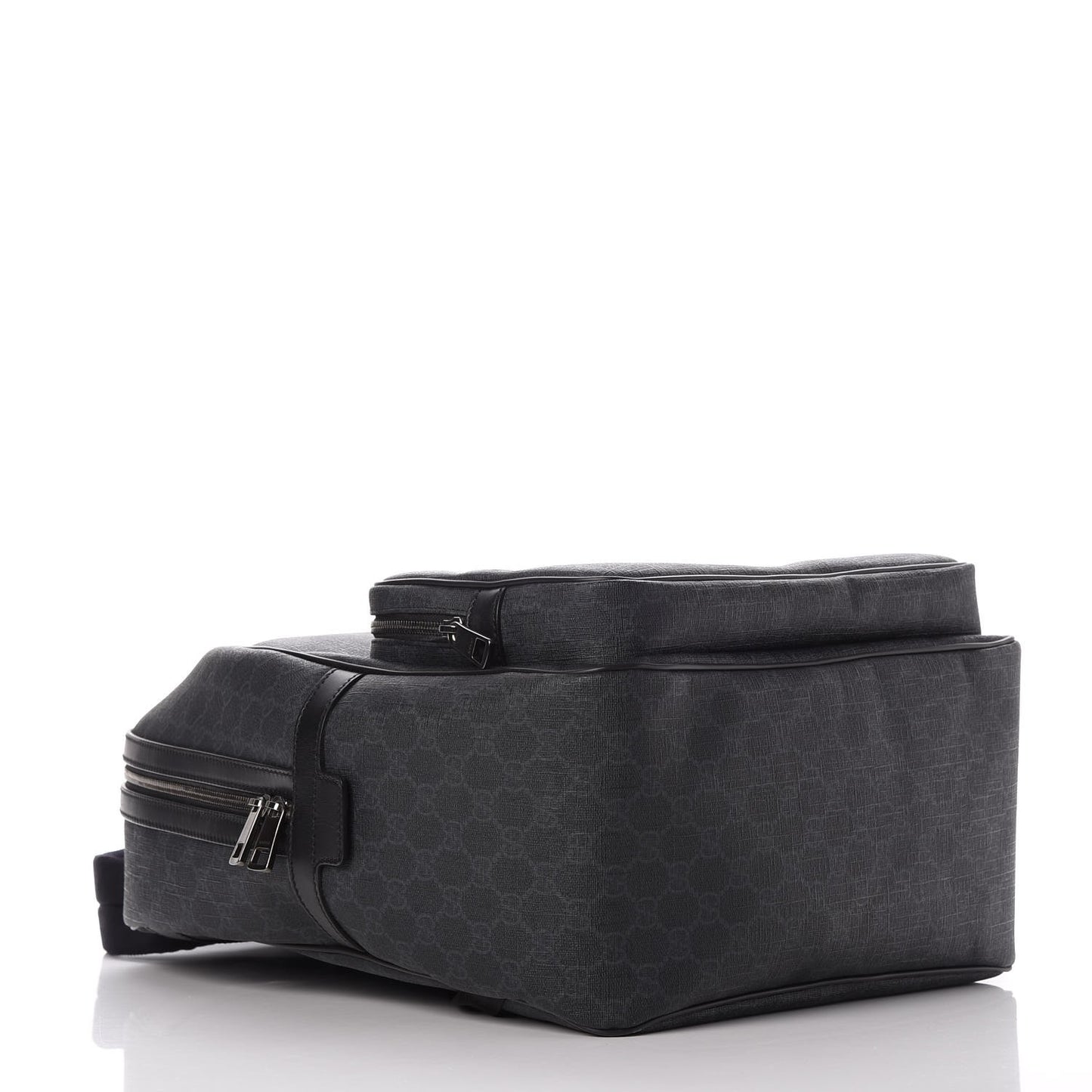 GG Supreme Monogram Medium Day Backpack Grey Black