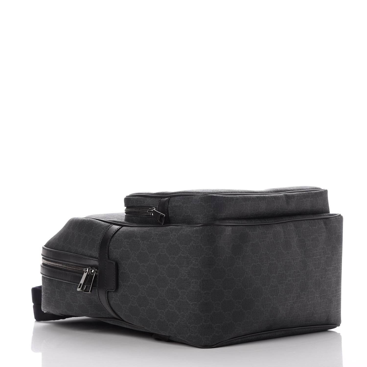 Gucci GG Supreme Monogram Medium Day Backpack Grey Black 4 of 9