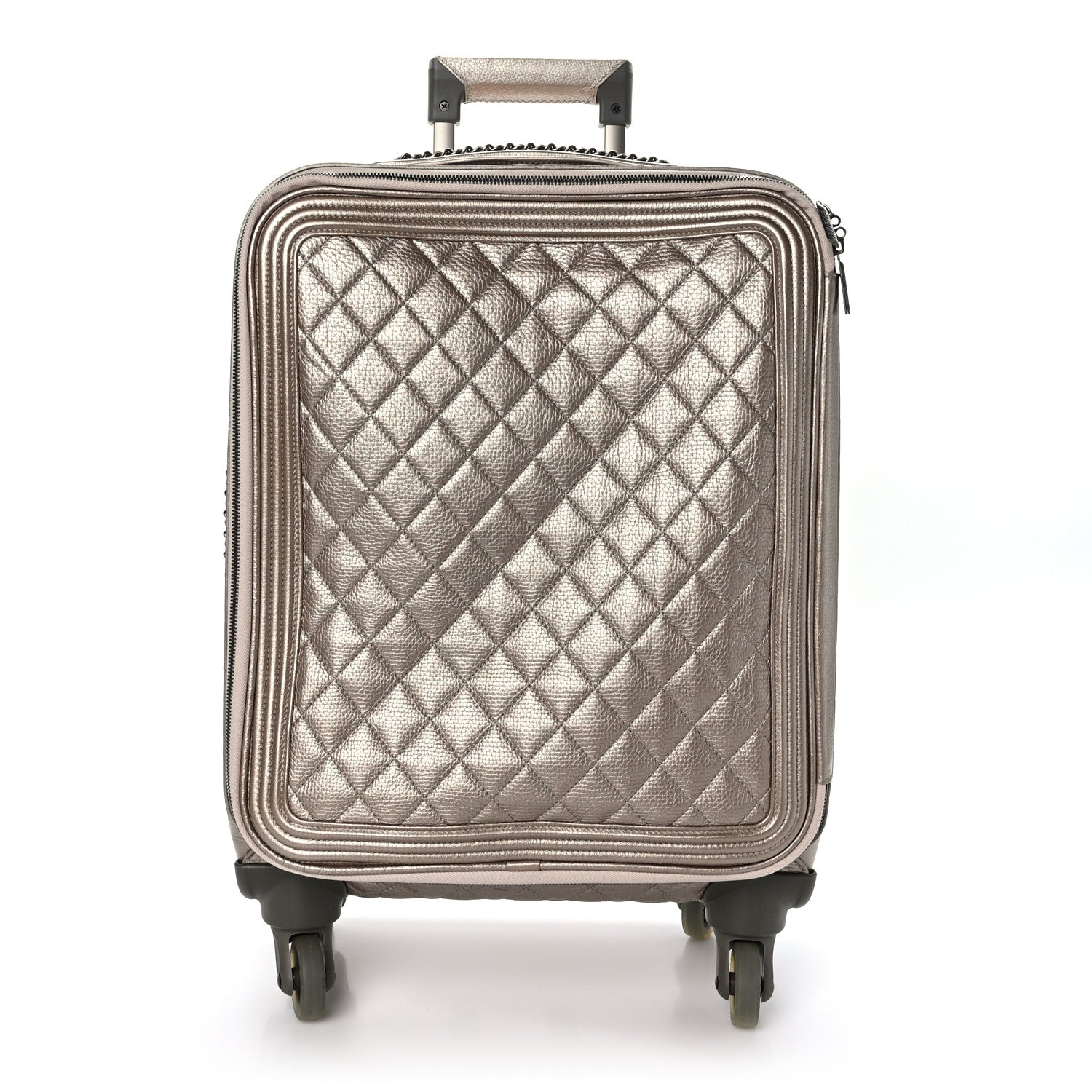 Chanel Metallic Calfskin Quilted Coco Case Trolley Gold 1 of 9