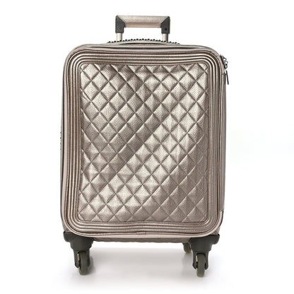 Chanel Metallic Calfskin Quilted Coco Case Trolley Gold 1 of 9