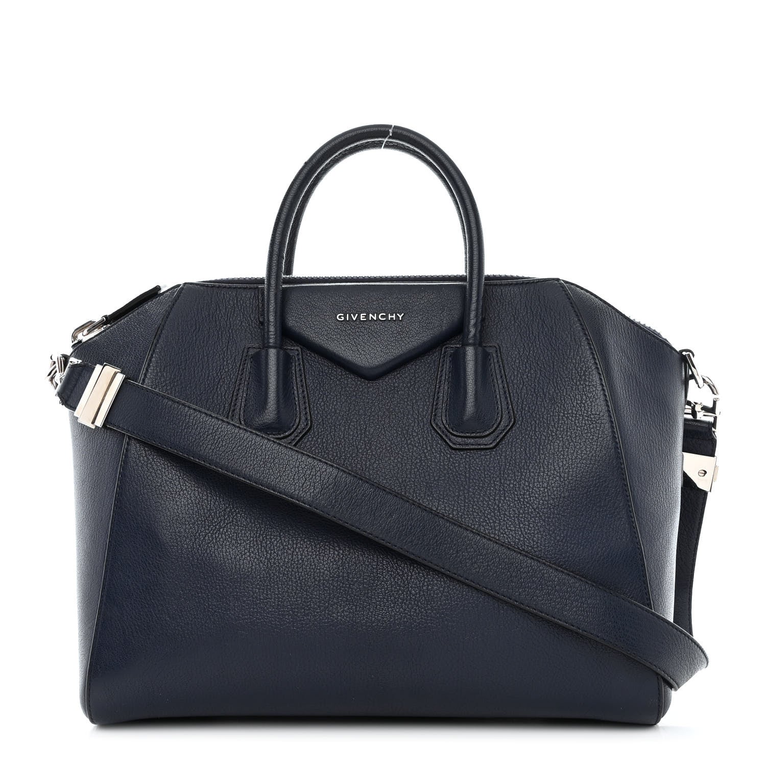 Givenchy Sugar Goatskin Medium Antigona Navy 1 of 14