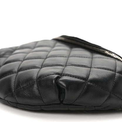 Chanel Calfskin Quilted Waist Belt Bag Black 9 of 9