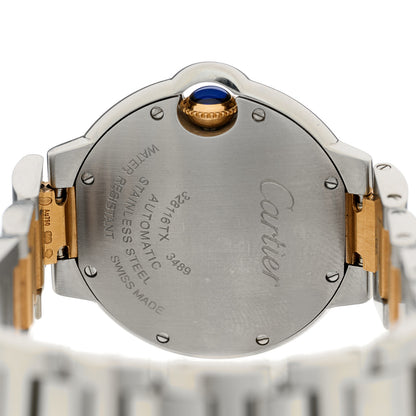 Cartier Stainless Steel 18K Pink Gold Diamond 33mm Ballon Bleu De Cartier Automatic Watch Champagne 4 of 4