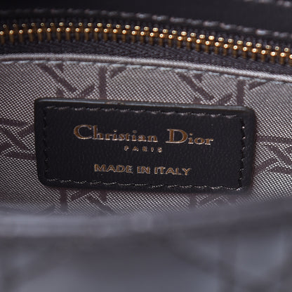 Christian Dior Lambskin Cannage Small My Lady Dior Dark Grey 5 of 8