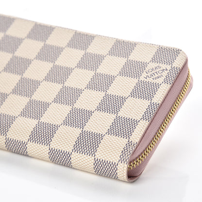 Louis Vuitton Damier Azur Zippy Wallet Rose Ballerine 9 of 9