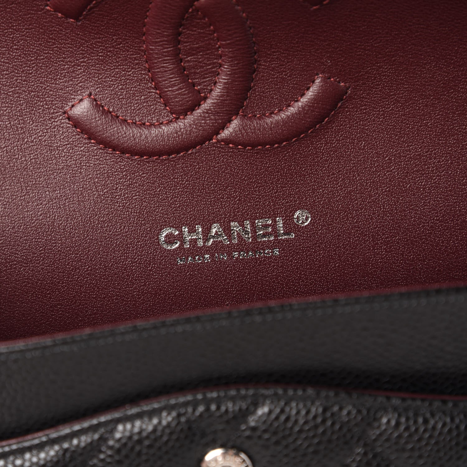 Chanel Caviar Quilted Medium Double Flap Black 8 of 11