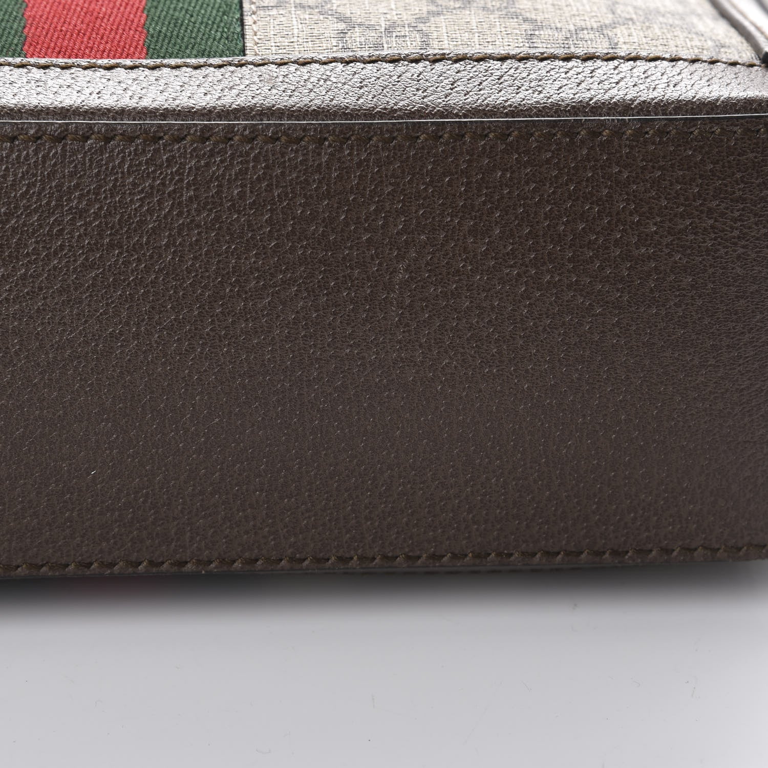 Gucci GG Supreme Monogram Web Small Ophidia Top Handle Shoulder Bag Brown 12 of 12