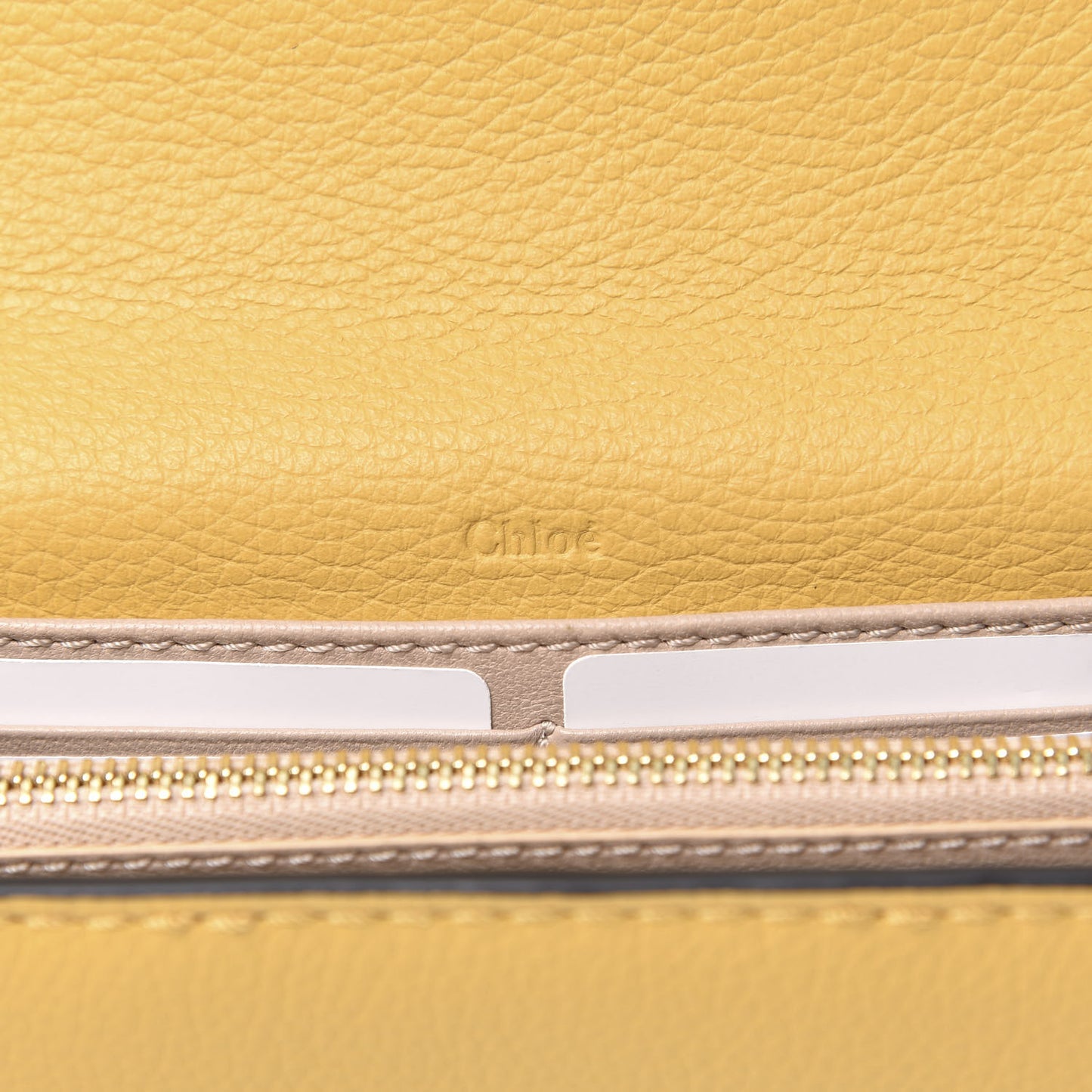 Calfskin Marcie Continental Flap Wallet Honey Gold