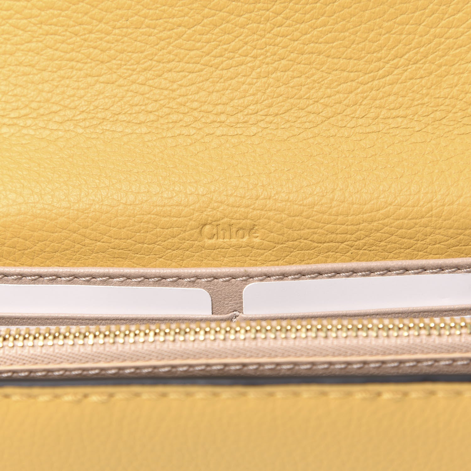 Chloe Calfskin Marcie Continental Flap Wallet Honey Gold 6 of 9
