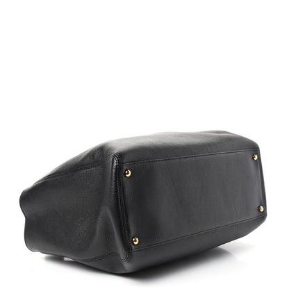 Chanel Calfskin Cerf Executive Shopper Tote Black 4 of 10