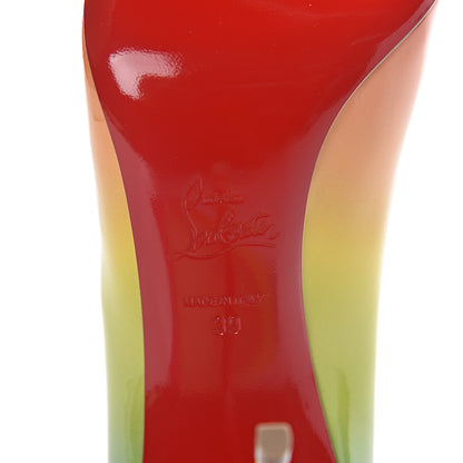 Christian Louboutin Patent Sunrise Pigalle Follies 100 Pumps 39 Multicolor 6 of 9