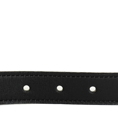 Louis Vuitton Leather Spike 20mm Belt 85 34 Black 5 of 12